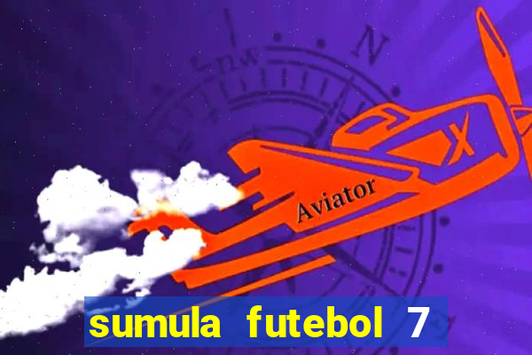 sumula futebol 7 society excel